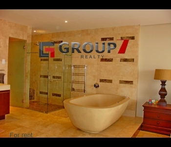 Beautiful center bath tub and shower 