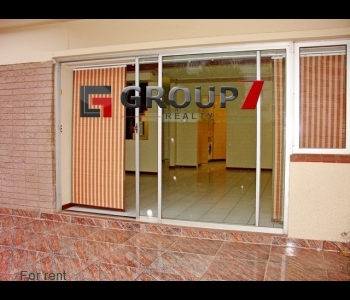 Sliding doors leading onto court yard