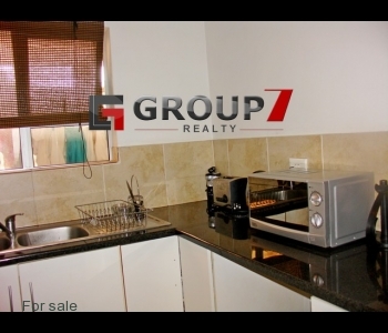 Kitchen with granite tops