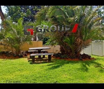 Communal garden and entertainment area