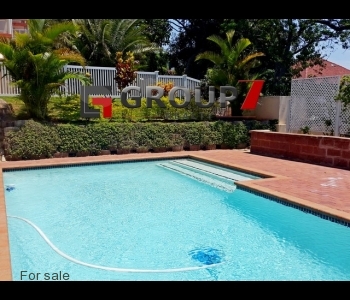 Communal pool and entertainment area