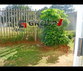 Garden area outside apartment