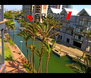 Views overlooking water ways from apartment