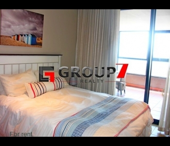 Bedroom 1 with balcony with sea views