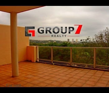 Balcony with braai area and views
