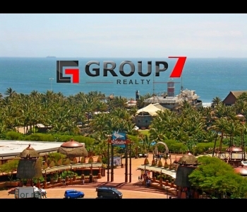 Views from balcony overlooking Ushaka Marine World